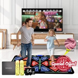 Music Double Dance Mat for Kids and Adults