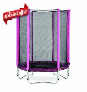Plum 4.5ft Children's Trampoline and Enclosure - Pink