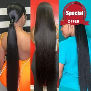 Perstar Human Hair Bundles Straight Hair 3 Bundles 16 18 20 inch Brazilian Virgin Hair 100% Unprocessed Natural Black Bundles