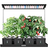iDOO 8 Pods Hydroponic Growing System, Hydro Indoor Herb Garden Up to 15