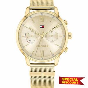 Tommy Hilfiger Womens Multi Dial Quartz Watch Blake with Stainless Steel Mesh Band