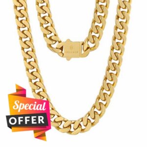 KRKC&CO Men Chain Cuban Link Chain
