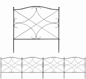 COSTWAY Decorative Garden Fence