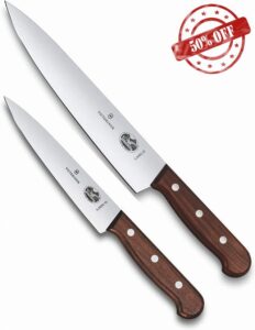 Victorinox Carving Set Rosewood 2 Pieces in Gift Box