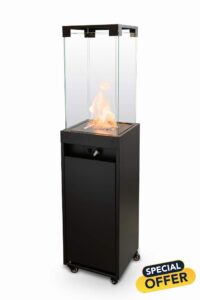 Planika - Faro - Portable Patio Heater - 8 KW Gas Propane Fireplace Outdoor