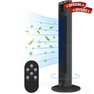 Senelux Tower Fan 36" Oscillating Fan with Remote