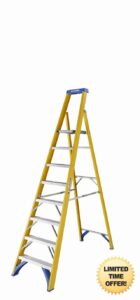 Werner 7170818 Fibreglass Platform Stepladder-8 Tread