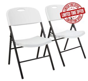 Amazon Basics Folding Plastic Chair