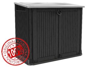 Keter Store it Out Midi Wheelie Bin Box Black / Grey
