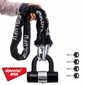 BIGLUFU Motorcycle Chain Lock