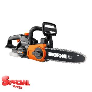 WORX WG322E.9 18V (20V MAX) 25cm Cordless Compact Chainsaw - (Tool only - Battery & Charger Sold Separately)