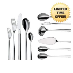 WMF Cutlery Set 66-Piece for 12 People Palermo Cromargan 18/10 Stainless Steel Polished