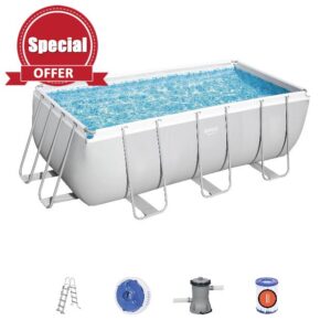 Bestway BW56456GB-21 Power Steel Above Ground Pool
