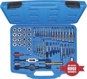 BGS 70105 | Tap and Die Set | Inch Sizes | 1/4" - 1/2" | 56 pcs.