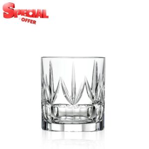 Lorren Home Trends 262340 Chic Set of 6 Double Old Fashion Tumblers