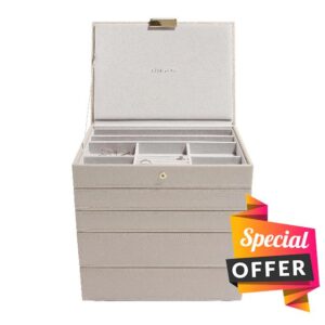 Stackers Taupe Classic Medium Jewellery Box