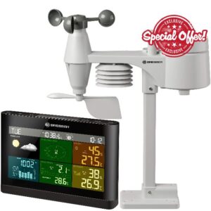 BRESSER 5-in-1 Comfort Weather Center with Colour Display - UK/IRELAND VERSION