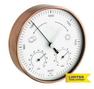 TFA Dostmann Blooming Weather 20.2027.51 Copper Analogue Outdoor Weather Station - Coppe
