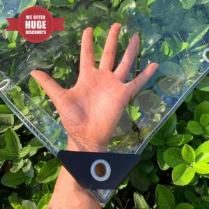 Plant cover Transparent Tarpaulin- Waterproof PVC Plastic Tarp with Eyelets