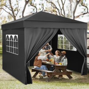 YITAHOME 3x3M Outdoor Pop Up Gazebo with Sides and Windows