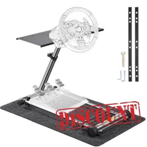 Happybuy 360 Degree Steering Wheel Stand G920 Adjustable Racing Wheel Stand Shifter Mount Stand fit for Logitech G29/G920/G25/G27 Racing Wheel Frame