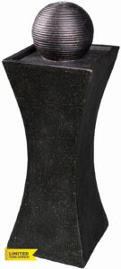 MDA Designs Sequanna Hourglass and Sphere Water Feature with Ligh