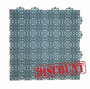 andiamo Plastic Floor Tiles Garden Tiles Patio Tiles Balcony Tiles Indoor and Outdoor Use Water-Permeable Weatherproof Easy Care Durable 38 x 38 cm Set of 35 Tiles 5 m² Dark Grey