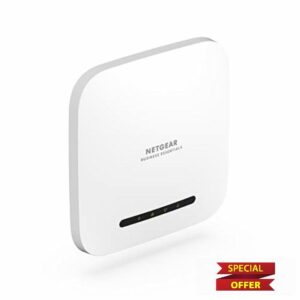 NETGEAR Wireless Access Point (WAX220) - WiFi 6 Dual-Band AX4200 Speed | 1 x 1G Ethernet PoE+ Port | Up to 256 Devices | 802.11ax | WPA3 Security | MU-MIMO | Power Adapter Not Included