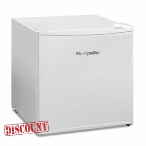 Table Top Mini Fridge In White 43L Capacity Drink Chiller - Montpellier MTTR43W