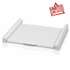 Xavax Stacking Kit for Washing Machines/Dryers with Sliding Shelf - White