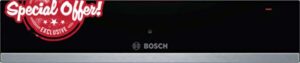 Bosch BIC510NS0 Series 6 Heat Drawer / 23 L/Push Pull Mechanism/Stainless Steel/Keep Food Warm/Preheat Tableware