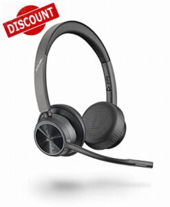 Poly - Voyager 4310 UC Wireless Headset + Charge Stand (Plantronics) - Single-Ear Headset w/ Mic - Connect to PC/Mac