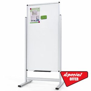 VIZ-PRO Double-Sided Magnetic Stand Whiteboard