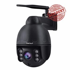 JideTech 5MP WiFi PTZ Camera Outdoor with Human Detection