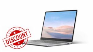 Microsoft Surface Laptop Go Ultra-Thin 12.4” Touchscreen Laptop (Platinum) - Intel 10th Gen Quad Core i5