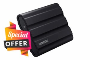 Samsung T7 Shield Portable SSD 4 TB - USB 3.2 Gen.2 External SSD Black (MU-PE4T0S/EU)