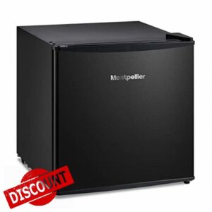 Table Top Mini Fridge In Black 43L Capacity Drink Chiller - Montpellier MTTR43BK