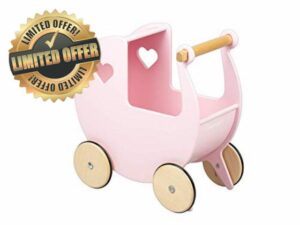 Moover Wooden Dolls Pram For Toddlers