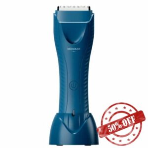 Meridian - The Trimmer Plus - Electric Body & Pubic Hair Trimmer - Waterproof and Cordless for Wet/Dry Use - Painlessly Remove Hair to Feel Fresh Down There - for Men & Women - Ocea