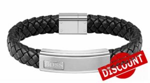 BOSS Jewelry Men's LANDER Collection Bracelet Black - 1580178M