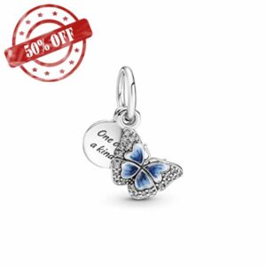Charm colgante Pandora 790757C01 Mariposa azul