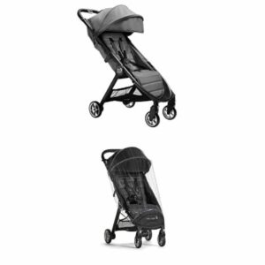Baby Jogger City Tour 2 Lightweight Travel Pushchair with Weather Shield | Shadow Grey (Grey)