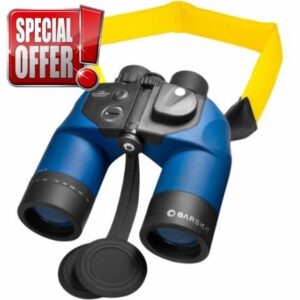 Barska Deep Sea 7x50 Waterproof Marine Binoculars with Internal Rangefinder & Compass
