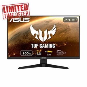 ASUS TUF Gaming VG247Q1A - LED monitor - 23.8" - 1920 x 1080 Full HD (1080p) @ 165 Hz - VA - 350 cd/m² - 3000:1-1 ms - 2xHDMI