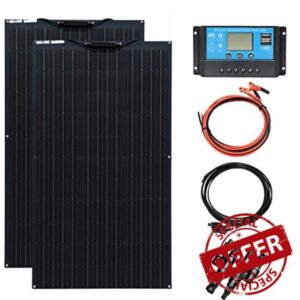 XINPUGUANG 200W Solar Panel Kit System 2pcs 100W 18v Flexible Monocrystalline solar module for Motorhome