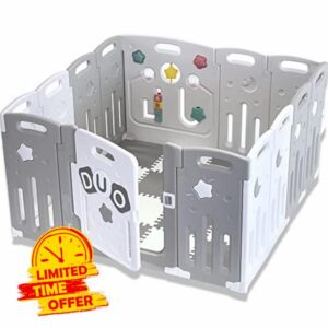 Venture All Stars Duo Lite Baby Playpen with Play Fitted Mats