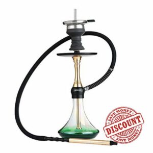 Shisha Set with Silicone Pipe Hose Bowl Tong Mouth Tips