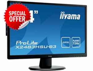 iiyama X2483HSU-B3 24 Inch AMVA LCD