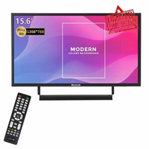 15.6 inch Portable Monitor (with Port BNC HDMI VGA AV & USB) PC 16:9 Display HD 1366x768 Audio Video Display for Raspberry Pi Laptop Home Kitchen CCTV Camera DVR Computer