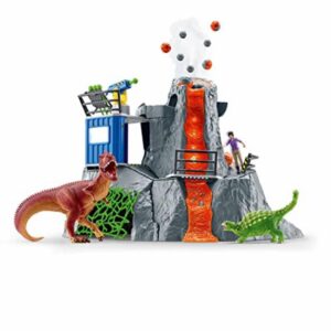 SCHLEICH 42564n Volcano Expedition Base Camp Dinosaurs Toy Playset for children aged 4-12 Years